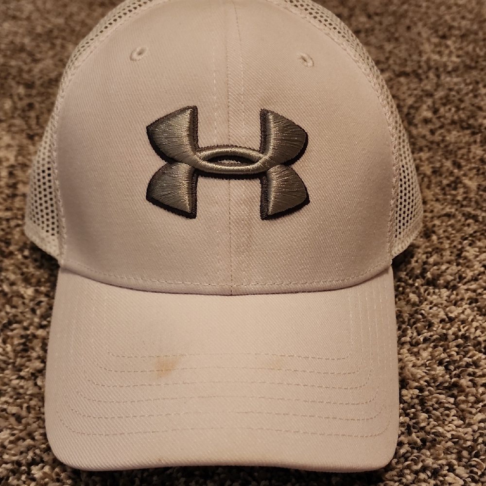 Under Armour White Mesh Cap